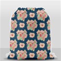 Retro 1880s Flowers Pattern 7 Drawstring Bag (Small) View2