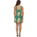 Retro 1880s Flowers Pattern 6 Ruffle Strap Babydoll Chiffon Dress View4