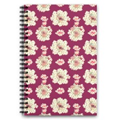 Retro 1880s Flowers Pattern Notebooks by violetheavensky
