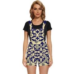Royal Fractal Pattern 3 Short Overalls by violetheavensky