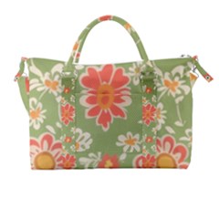 Retro 40s 50s Mexico Flowers Pattern 3 Carry-on Travel Shoulder Bag by violetheavensky