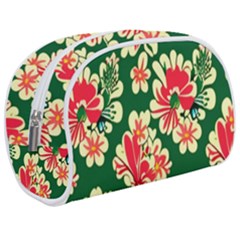 Retro 40s 50s Mexico Flowers Pattern 2 Make Up Case (medium)