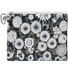 Mid Century Retro Floral 1970s 1960s Pattern 87 Mid Century Retro Floral 1970s 1960s Pattern 86 Canvas Cosmetic Bag (xxxl) by violetheavensky
