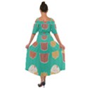 Retro 40s 50s Cupcake Pattern 3 Shoulder Straps Boho Maxi Dress  View2