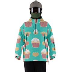 Retro 40s 50s Cupcake Pattern 3 Men s Ski And Snowboard Waterproof Breathable Jacket by violetheavensky