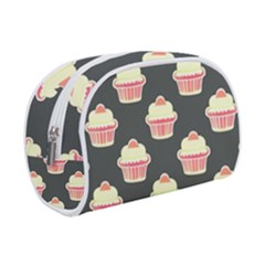 Retro 40s 50s Cupcake Pattern 4 Make Up Case (small) by violetheavensky