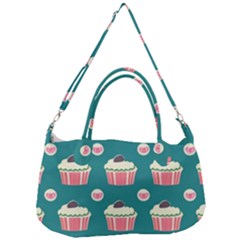 Retro 40s 50s Cupcake Pattern 2 Removable Strap Handbag by violetheavensky
