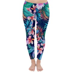 Hawaiian Flowers Hawaii Classic Winter Leggings by Cemarart