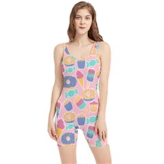 Ice Cream Donut Sweets Candie Women s Wrestling Singlet by Apenda