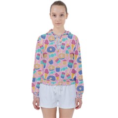 Ice Cream Donut Sweets Candie Women s Tie Up Sweat by Apenda