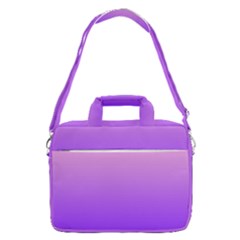 Cotton Candy Pink To Indigo Violet Linear Gradient Macbook Pro 15  Shoulder Laptop Bag by GradientsOmbre