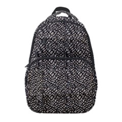 Brown Snake Pattern Carry-on Travel Backpack by DinkovaArt