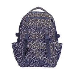 Brown Snake Pattern Carry-on Double Buckle Travel Backpack by DinkovaArt
