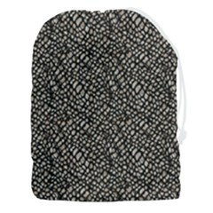 Brown Snake Pattern Drawstring Pouch (3xl) by DinkovaArt
