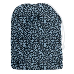 Blue Giraffe Pattern Drawstring Pouch (3xl) by DinkovaArt