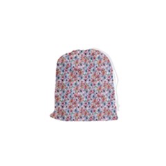 Floral Mix Drawstring Pouch (xs) by DinkovaArt