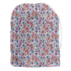 Floral Mix Drawstring Pouch (3xl) by DinkovaArt
