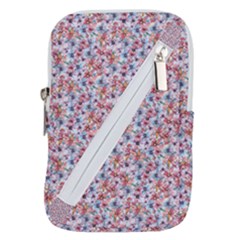 Floral Mix Belt Pouch Bag (large) by DinkovaArt
