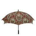 Skull And Roses Flowee Flora Floral Patterns Pattern Golf Umbrellas View3