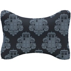 Dr Who Tardis Pattern Seat Head Rest Cushion by Tsamara