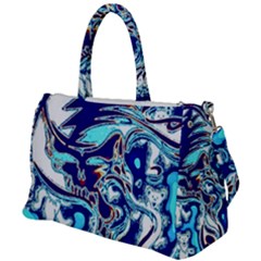 Trippy Dippy Bears Blue Dancing Greatful Dead Skull Steal Your Face Duffel Travel Bag by Salmanaz77