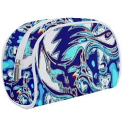 Trippy Dippy Bears Blue Dancing Greatful Dead Skull Steal Your Face Make Up Case (large) by Salmanaz77