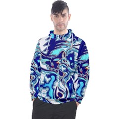 Trippy Dippy Bears Blue Dancing Greatful Dead Skull Steal Your Face Men s Pullover Hoodie by Salmanaz77