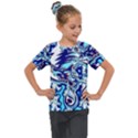 Trippy Dippy Bears Blue Dancing Greatful Dead Skull Steal Your Face Kids  Mesh Piece T-Shirt View1