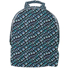 Turquoise Snake  Mini Full Print Backpack by DinkovaArt