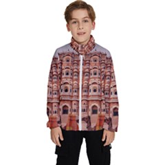 Rajasthan Hawa Mahal Kids  High Neck Windbreaker by designsbymallika