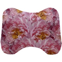 Peonies Nature Bloom Blossom Pink Head Support Cushion by Tsamara