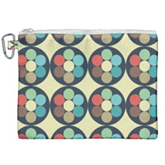 Circles Round Pattern Sphere Ball Canvas Cosmetic Bag (xxl) by Sabxi