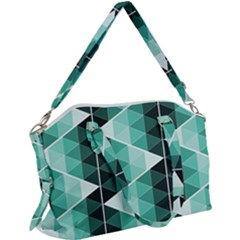 Triangles Pyramid Geometric Pattern Canvas Crossbody Bag by Sabxi