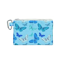 Butterflies Insect Pattern Nature Canvas Cosmetic Bag (small) by Sabxi