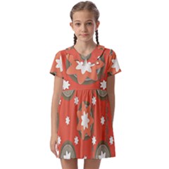 Background Abstract Kids  Asymmetric Collar Dress by Sabxi