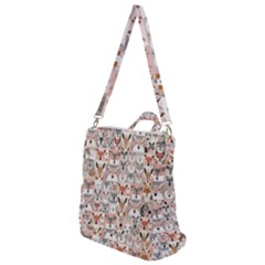 Mix Animal Faces Crossbody Backpack by DinkovaArt