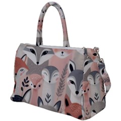 Fox Duffel Travel Bag by DinkovaArt