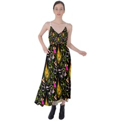 Abstract Print Tie Back Maxi Dress by fashionfr3ak