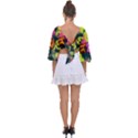 Neon Jesus 8375771 Tie Back Butterfly Sleeve Chiffon Top View2