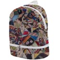 Background Embroidery Pattern Stitches Abstract Zip Bottom Backpack View1