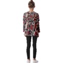Beautiful Flowers Kids  V Neck Casual Top View2