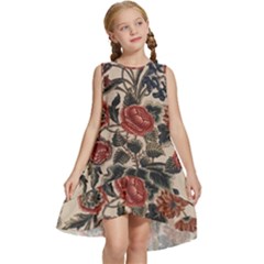 Beautiful Flowers Kids  Frill Swing Dress by DinkovaArt