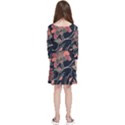 Red Flowers 2 Kids  Quarter Sleeve Skater Dress View2