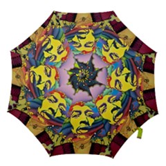 Psychedelic Rock Jimi Hendri Hook Handle Umbrellas (small) by Tsamara