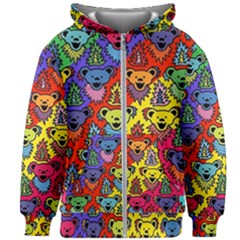 Grateful Dead Jam Bears Kids  Zipper Hoodie Without Drawstring by Tsamara