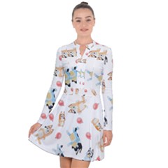 Bluey, Bluey Merch, Bluey Pattern, Bluey Bluey, Bingo, Bluey Design, Bluey Dog Long Sleeve Panel Dress by avitendut