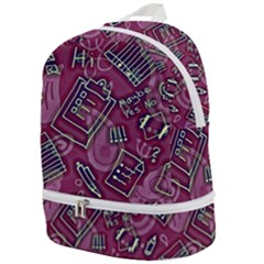 Abstract Art Pattern Design Background Zip Bottom Backpack by Grandong