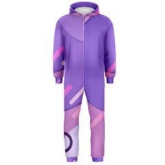 Colorful Labstract Wallpaper Theme Hooded Jumpsuit (men) by Apen