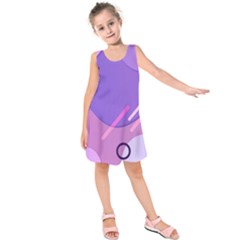 Colorful Labstract Wallpaper Theme Kids  Sleeveless Dress by Apen