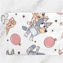 Bluey, Bluey Merch, Bluey Pattern, Bluey Bluey, Bingo, Bluey Design, Bluey Dog Canvas Cosmetic Bag (xxxl) by avitendut